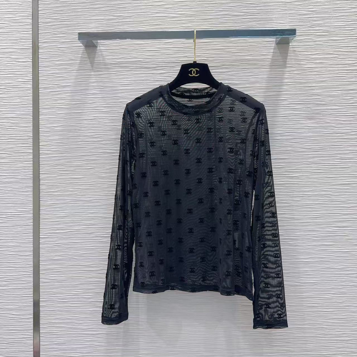 Sheer Mesh Layering Top
