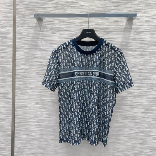 Letter Band Logo Mesh Top