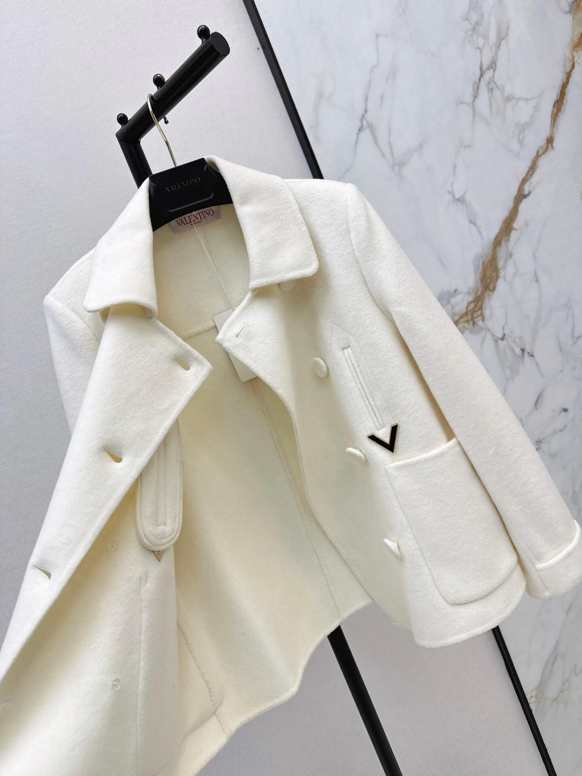 Peter Pan Collar Wool Short Jacket