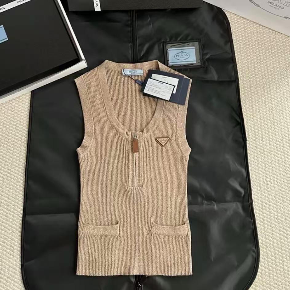 Half-Zip Knit Vest
