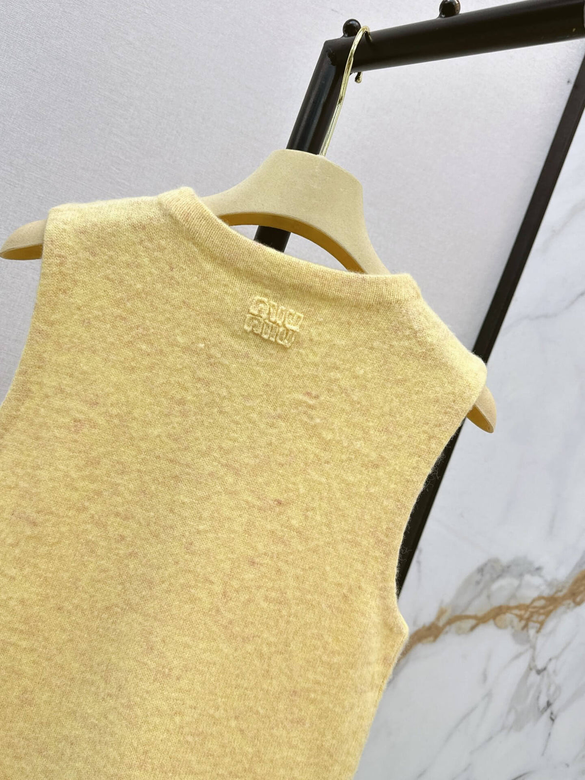 Light Yellow Loose Knit Vest