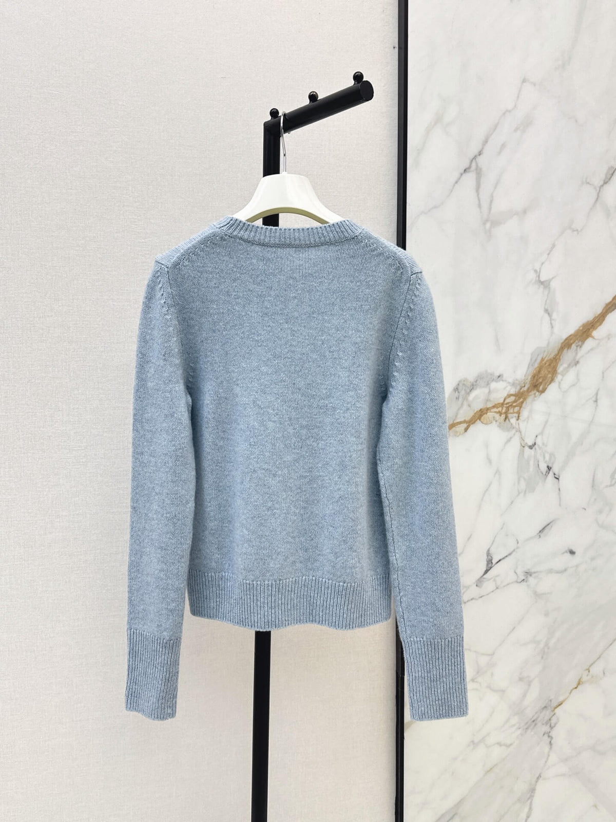 Crew Neck Embroidered Sweater