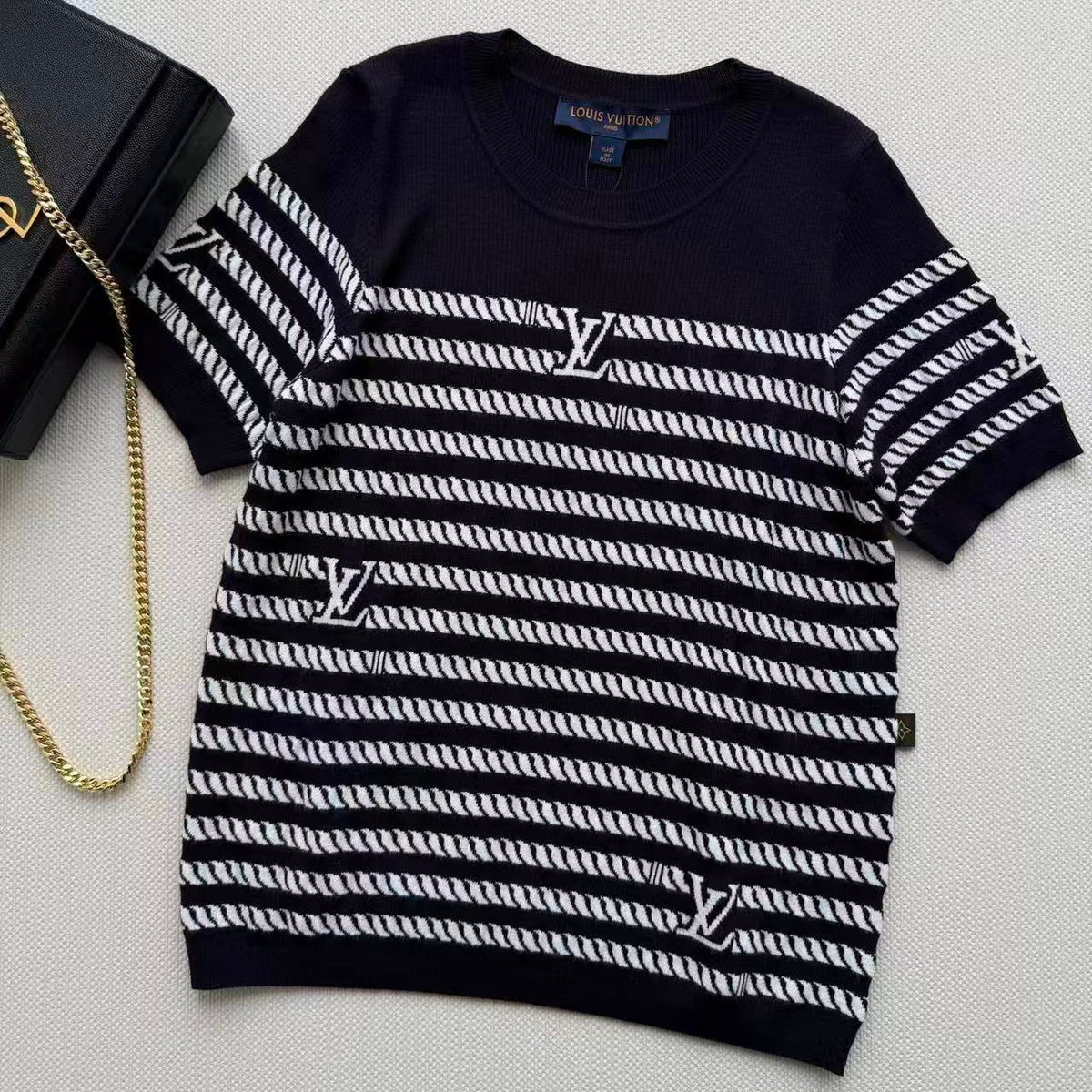 Maritime Series Stripe Knit Tee