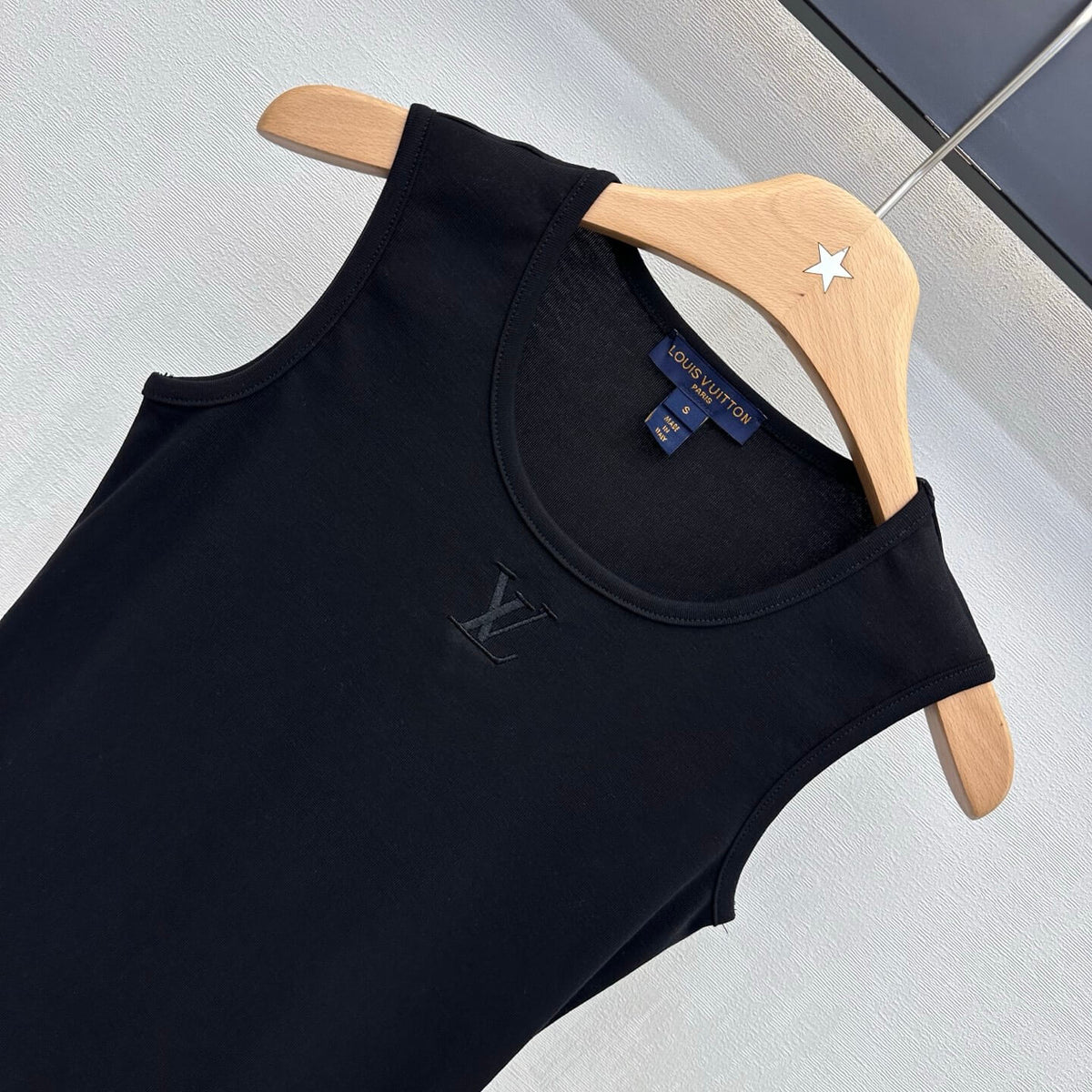 Ruffle Hem Sleeveless Tank Top