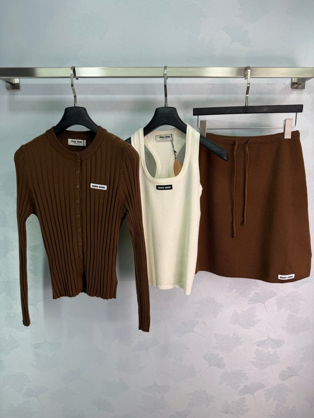 Cardigan Cami Skirt 3-Piece Set