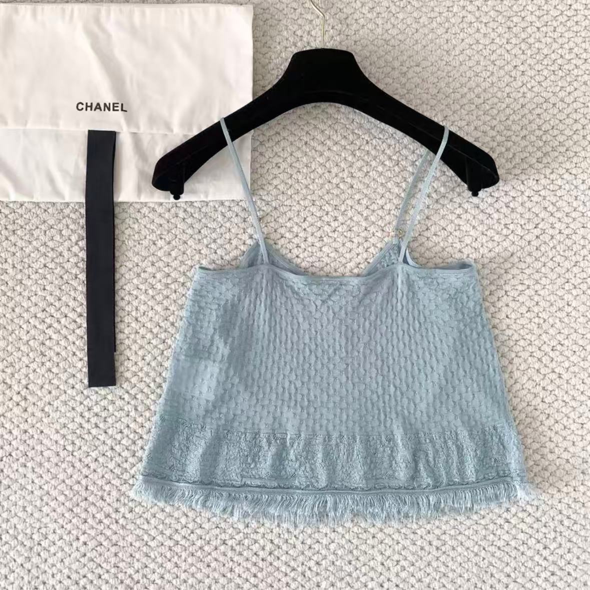 Blue Fringe Camisole
