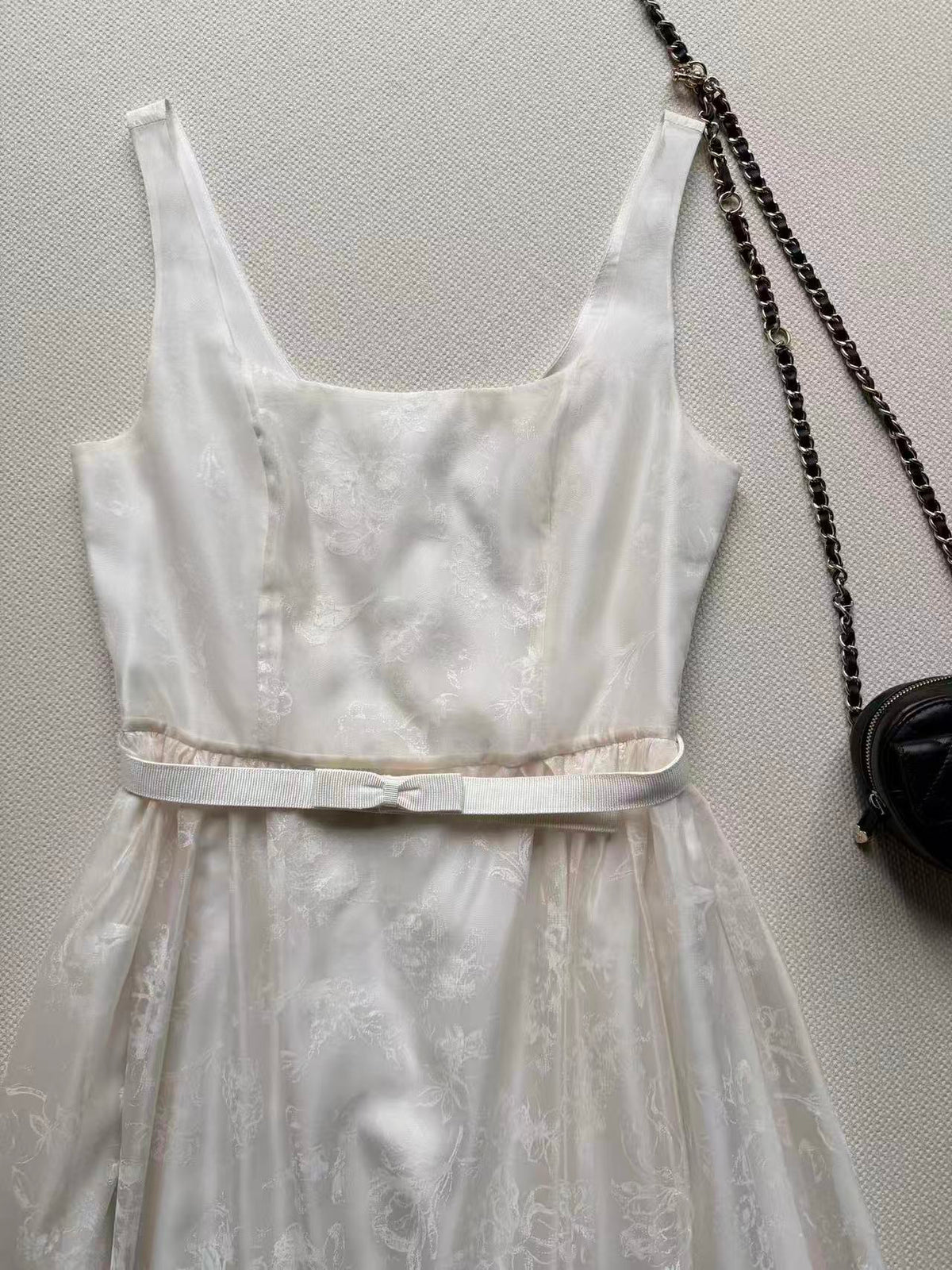 Mulberry Silk Jacquard Dress
