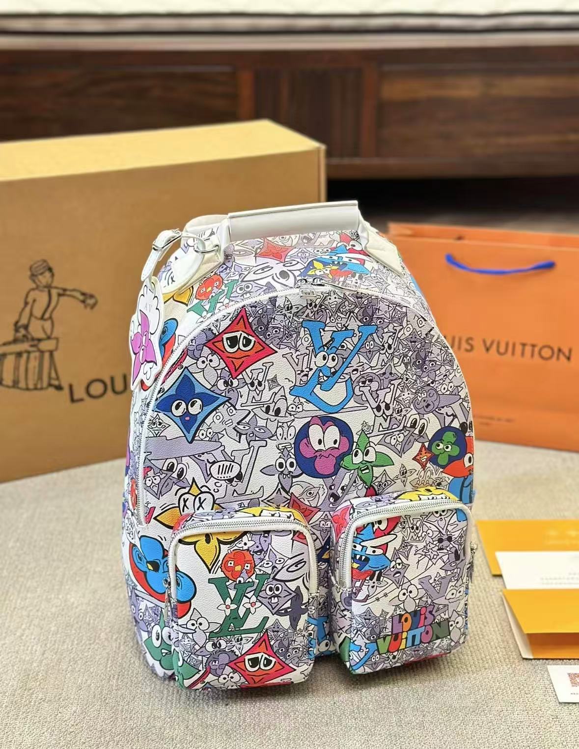 Graffiti Print Backpack