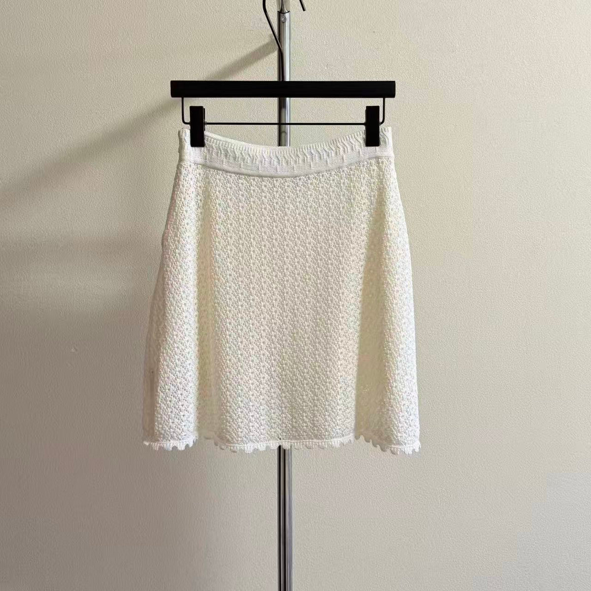 Blend Openwork Knit Skirt