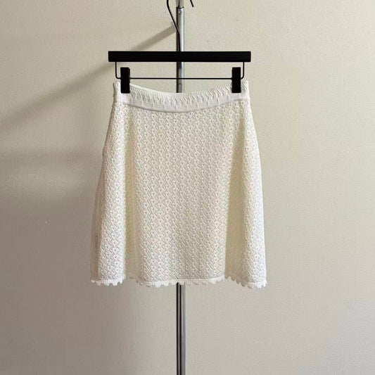 Blend Openwork Knit Skirt