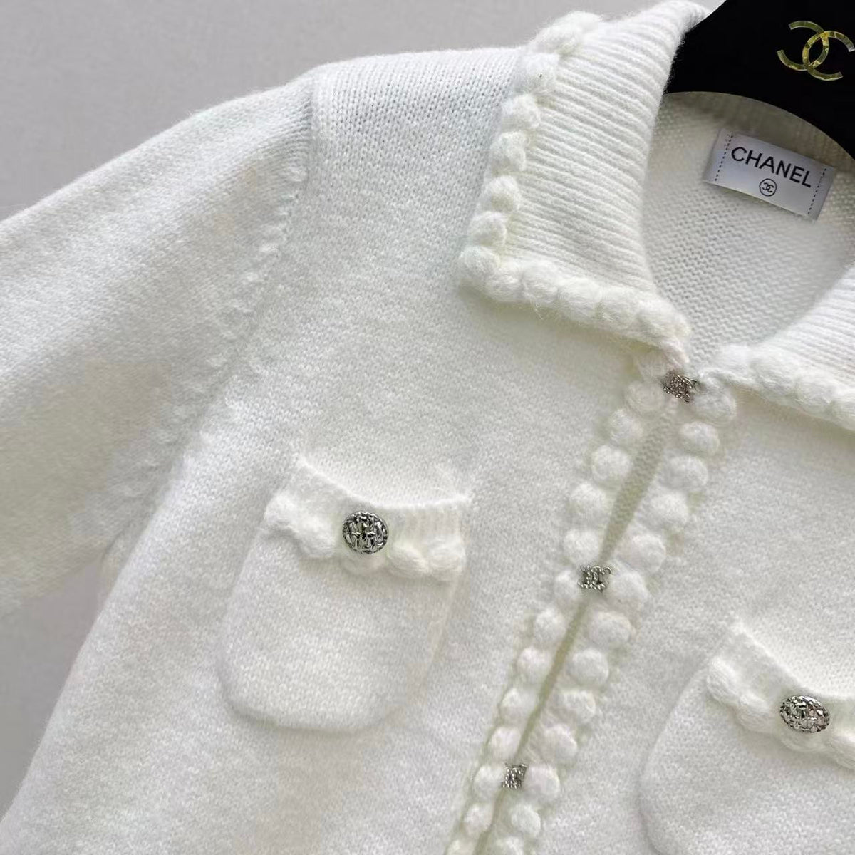 Elegant Collared Knit Cardigan