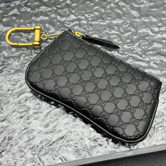 Dark-Weave Mini Wallet