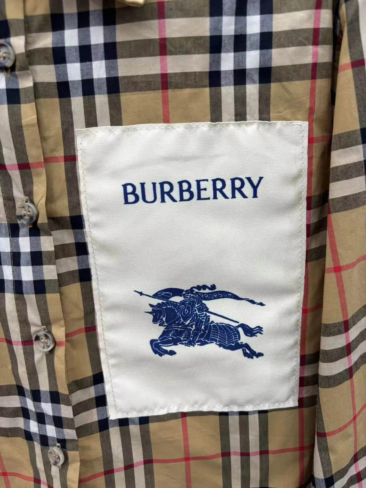 Vintage Check Cropped Long Shirt