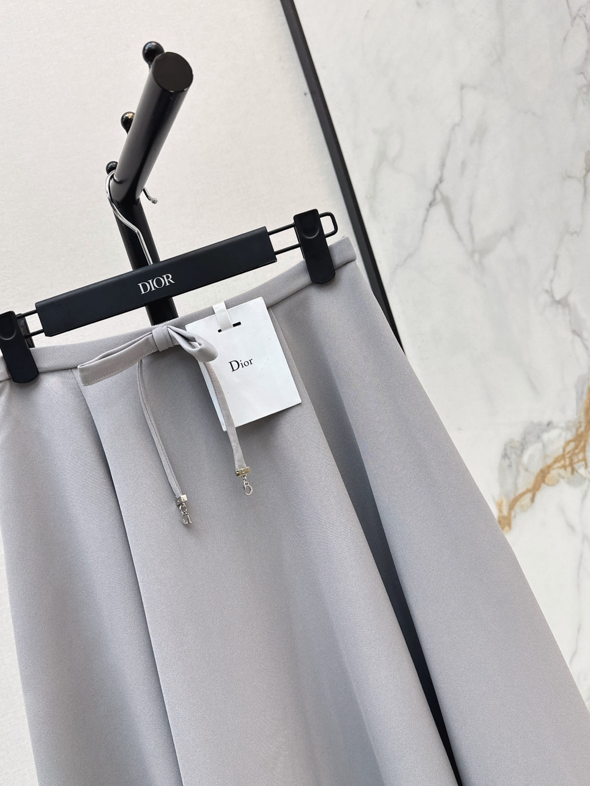 Grey Lace Trim Jacket and Skirt Set