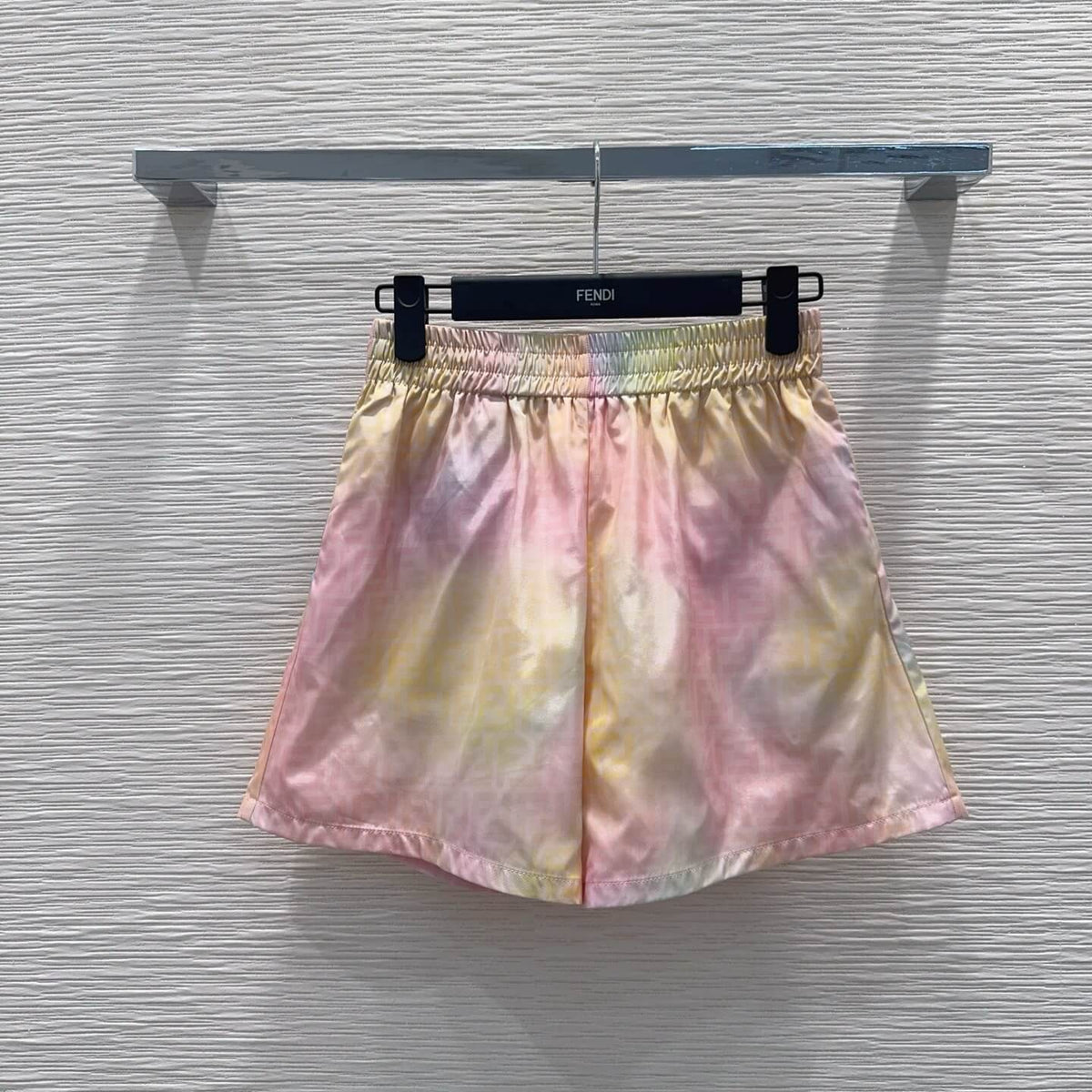 Gradient Pastel Shirt Elastic Waist Short Set