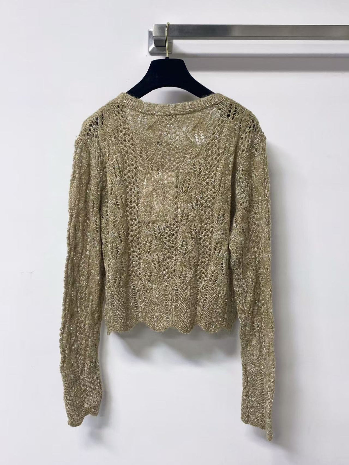 Fall Cropped V-Neck Cardigan