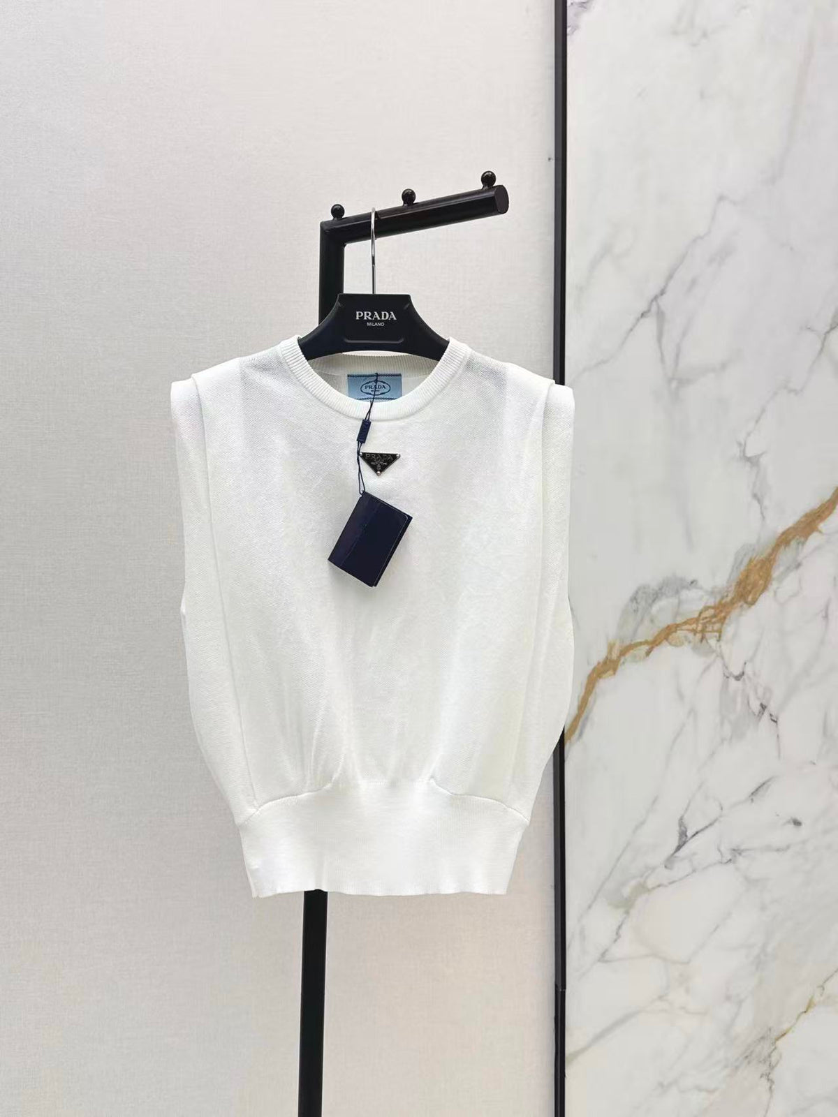 Triangle Patch Knit Vest