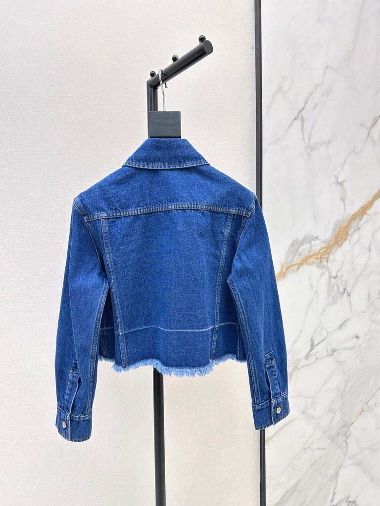 Dark Blue Irregular Denim Set