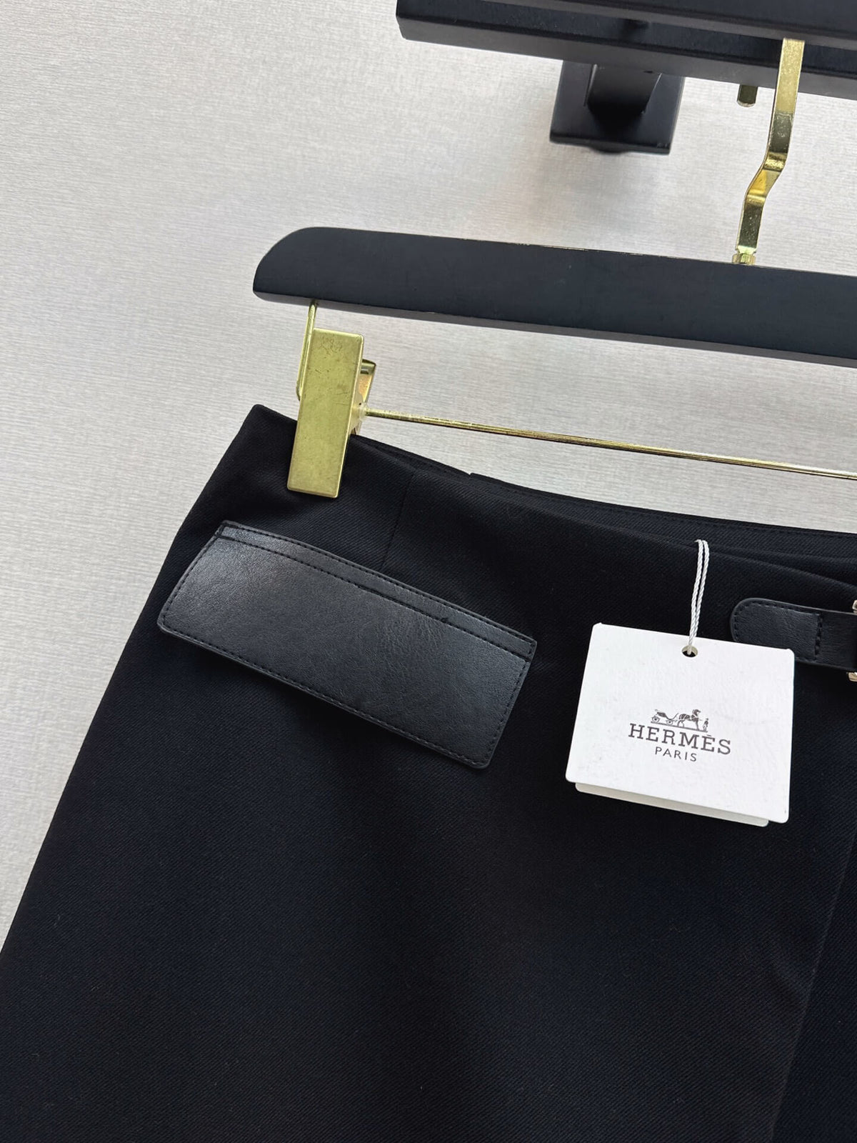 Black Stand Collar Jacket Skort Set