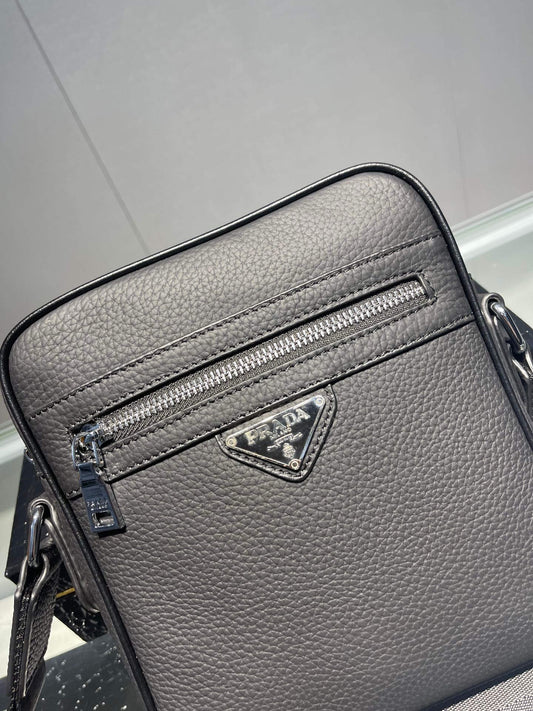 Leather Triangle Crossbody Bag