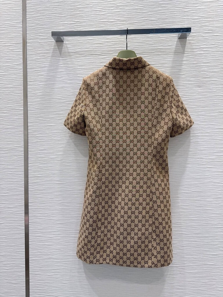 Jacquard Shirt Mini Dress