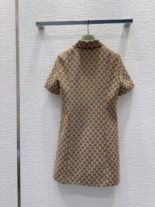 Jacquard Shirt Mini Dress