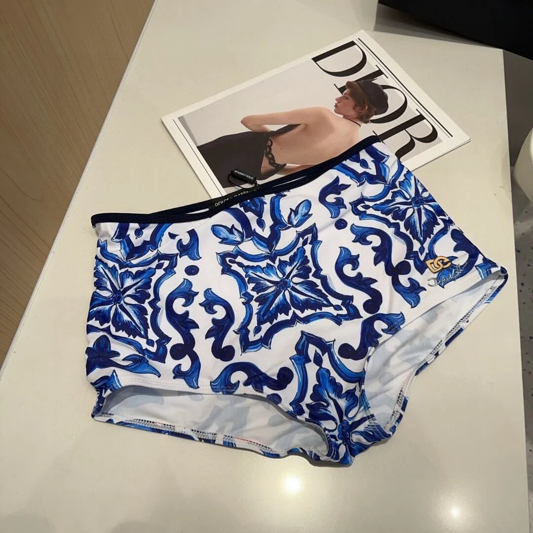 Blue Willow Pattern Swimsuit
