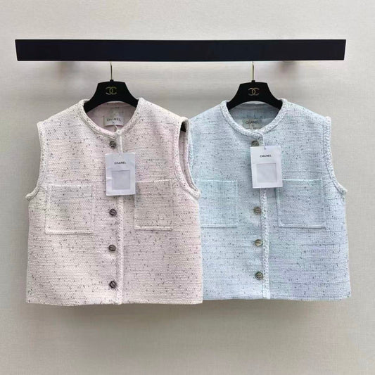 26SS Tweed Sleeveless Top