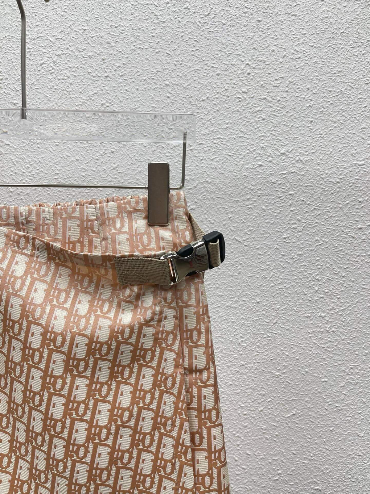 Glossy Letter A-Line Skirt
