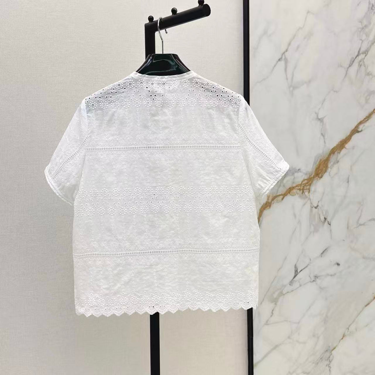 Eyelet Embroidered Shirt