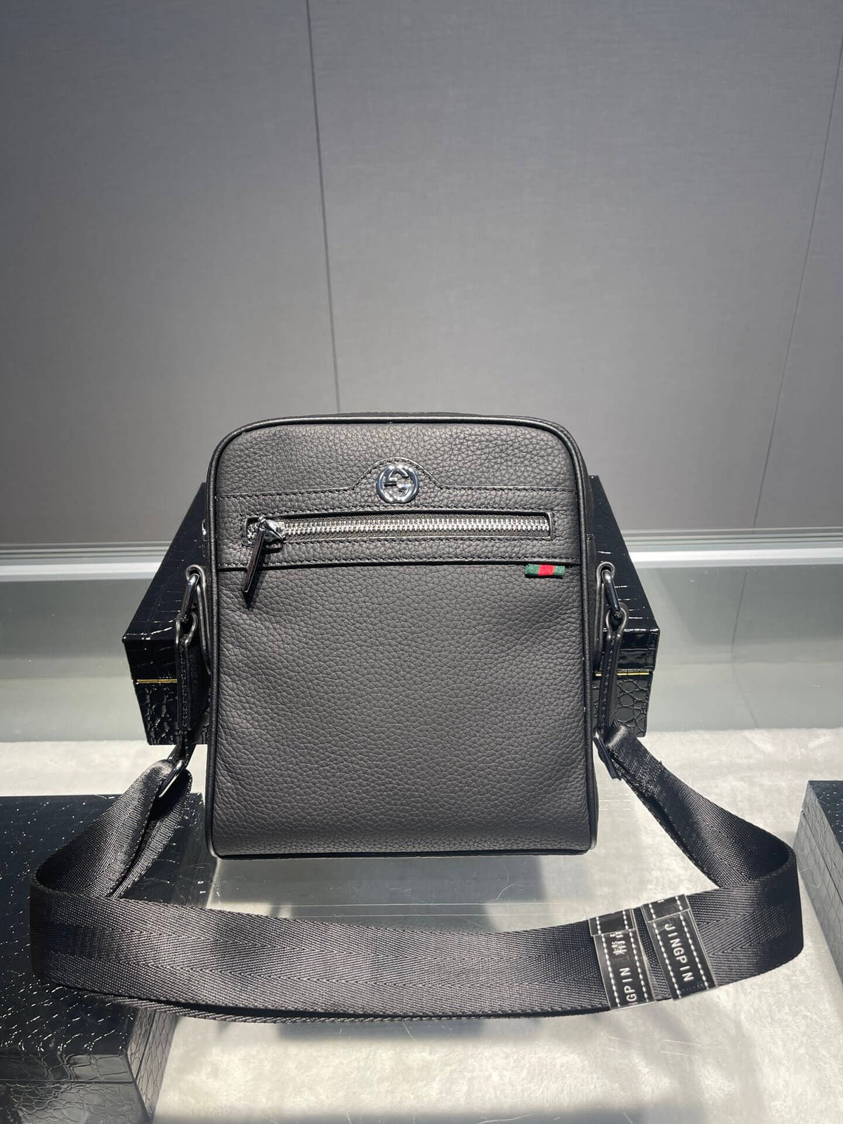 Business Leather Crossbody Bag
