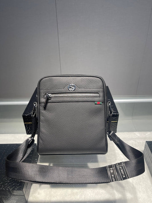 Business Leather Crossbody Bag