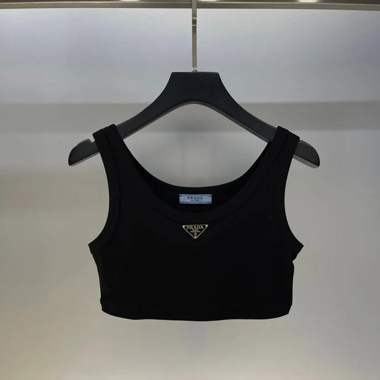 Classic Cropped Solid Color Vest