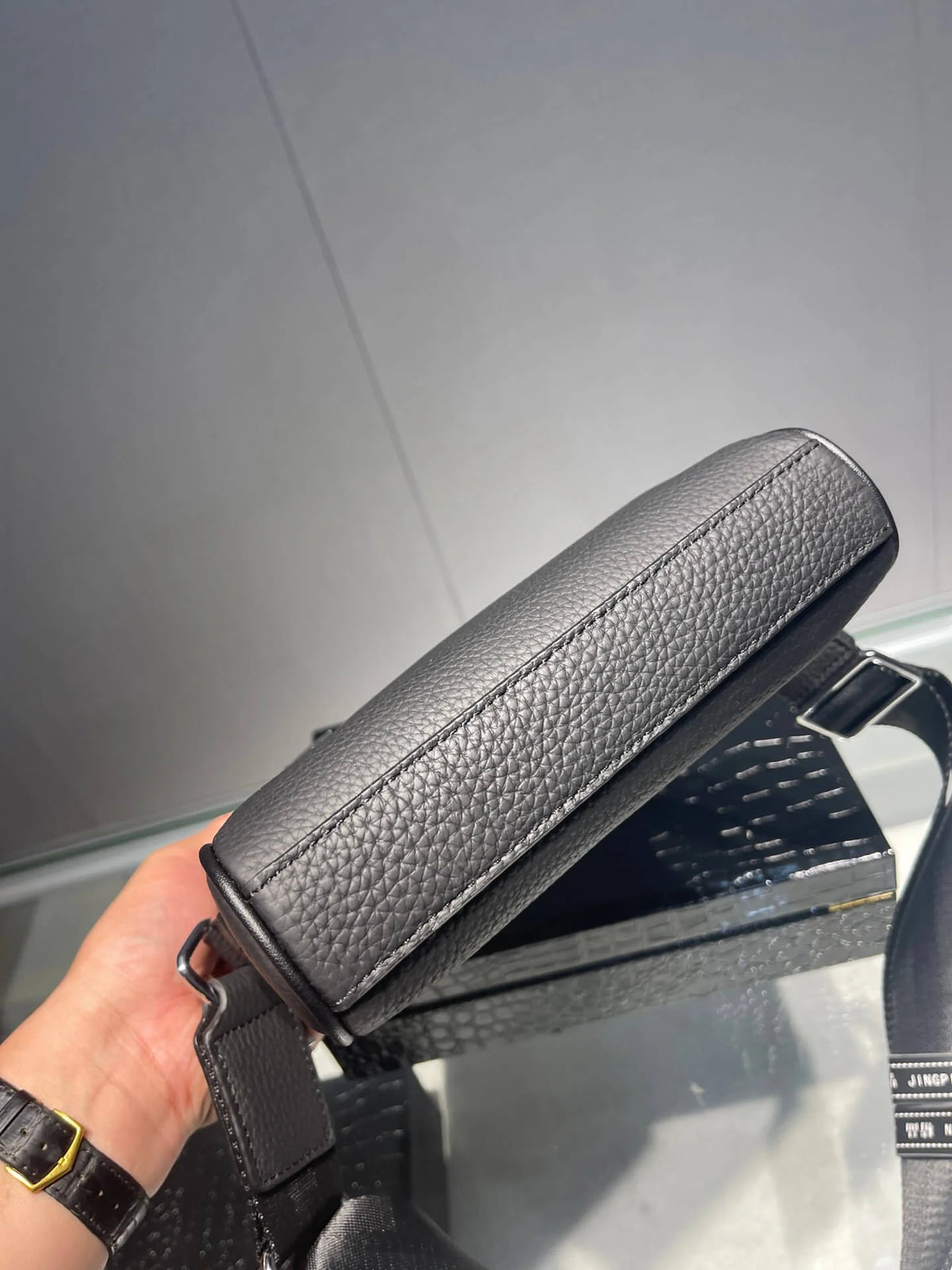 Business Leather Crossbody Bag