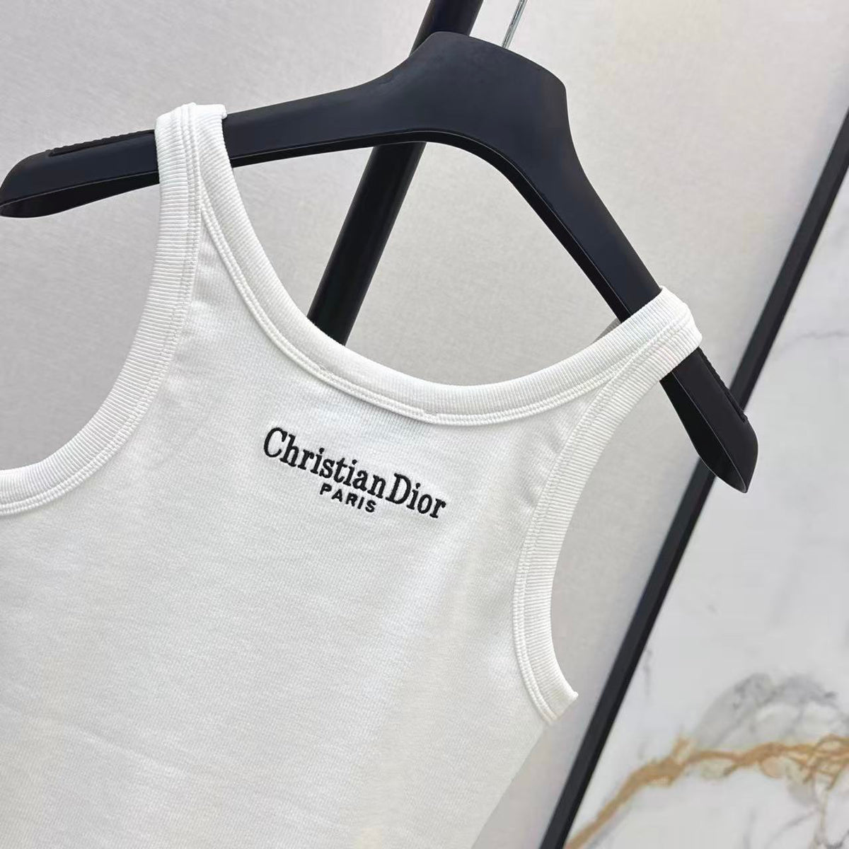 Signature Bee Stitch Cotton Vest