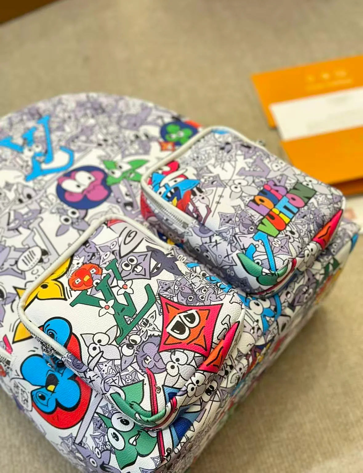 Graffiti Print Backpack