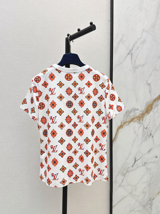 Vintage Totem Print Casual T-shirt