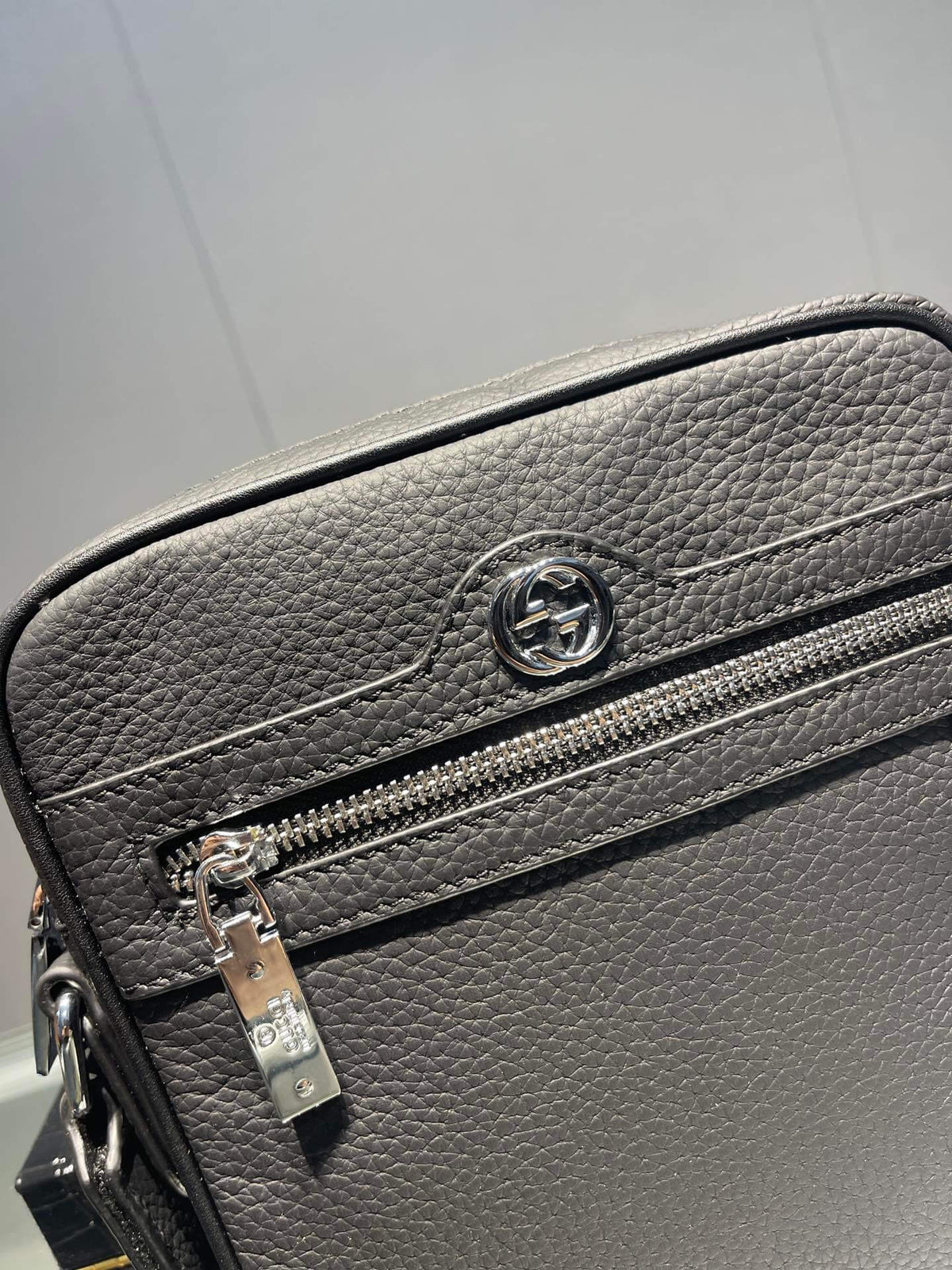 Business Leather Crossbody Bag