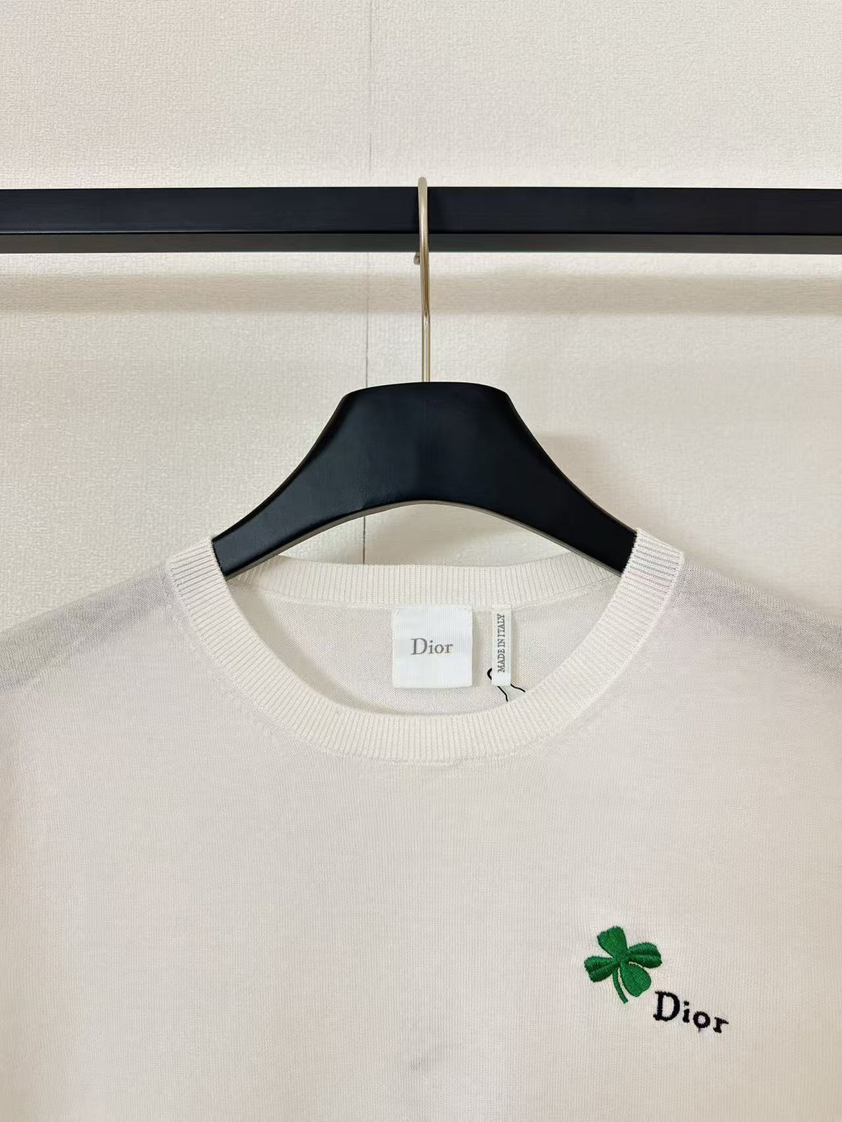 Four-Leaf Clover Embroidery Short Sleeve