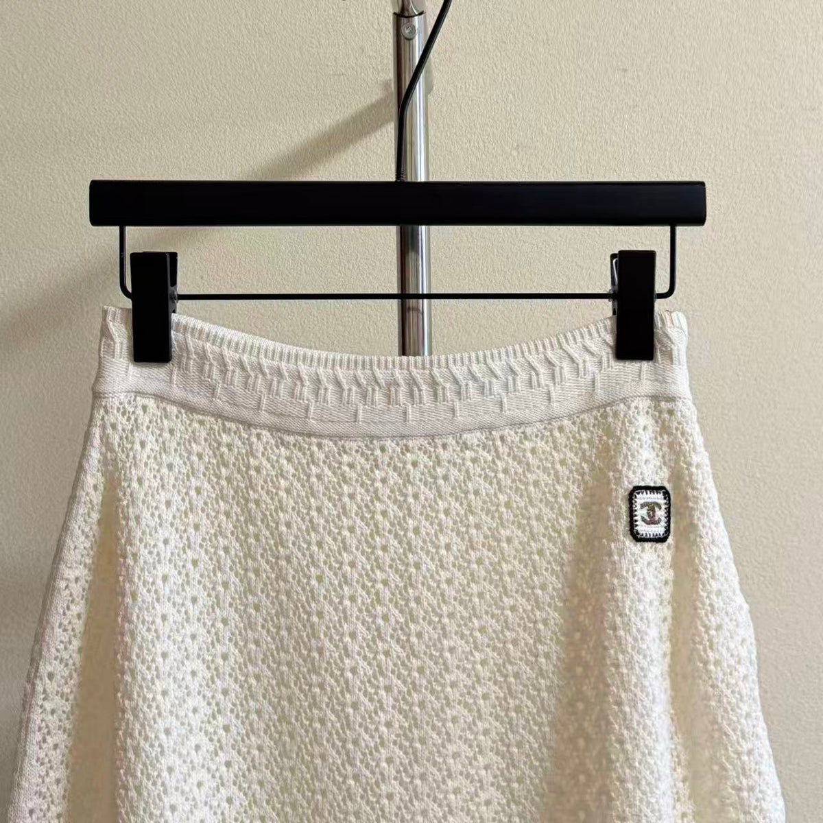 Blend Openwork Knit Skirt