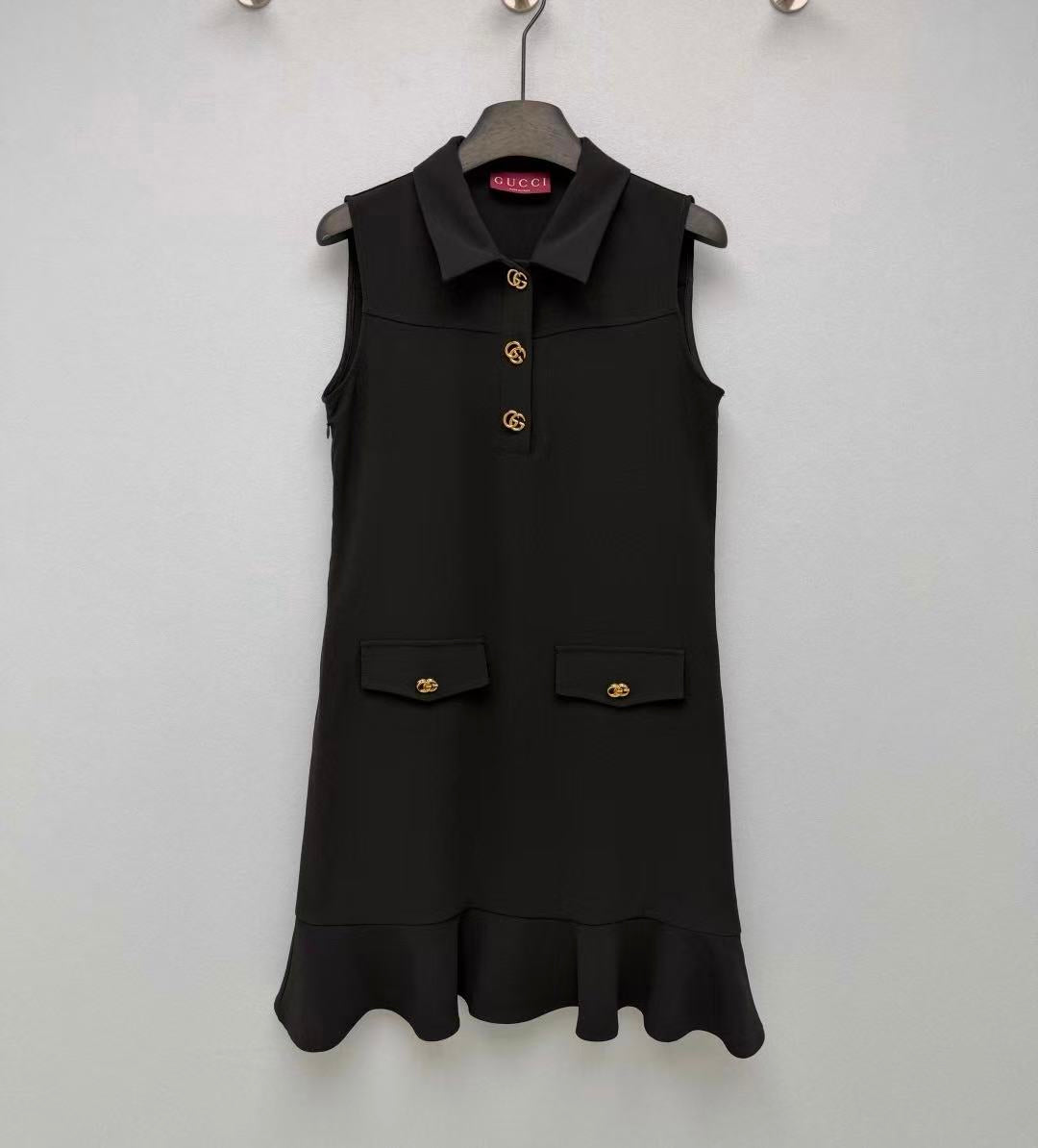 Elegant Black Sleeveless Dress
