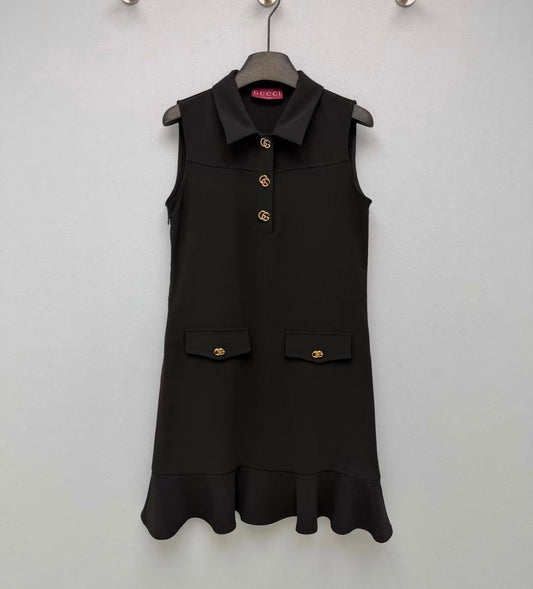 Elegant Black Sleeveless Dress