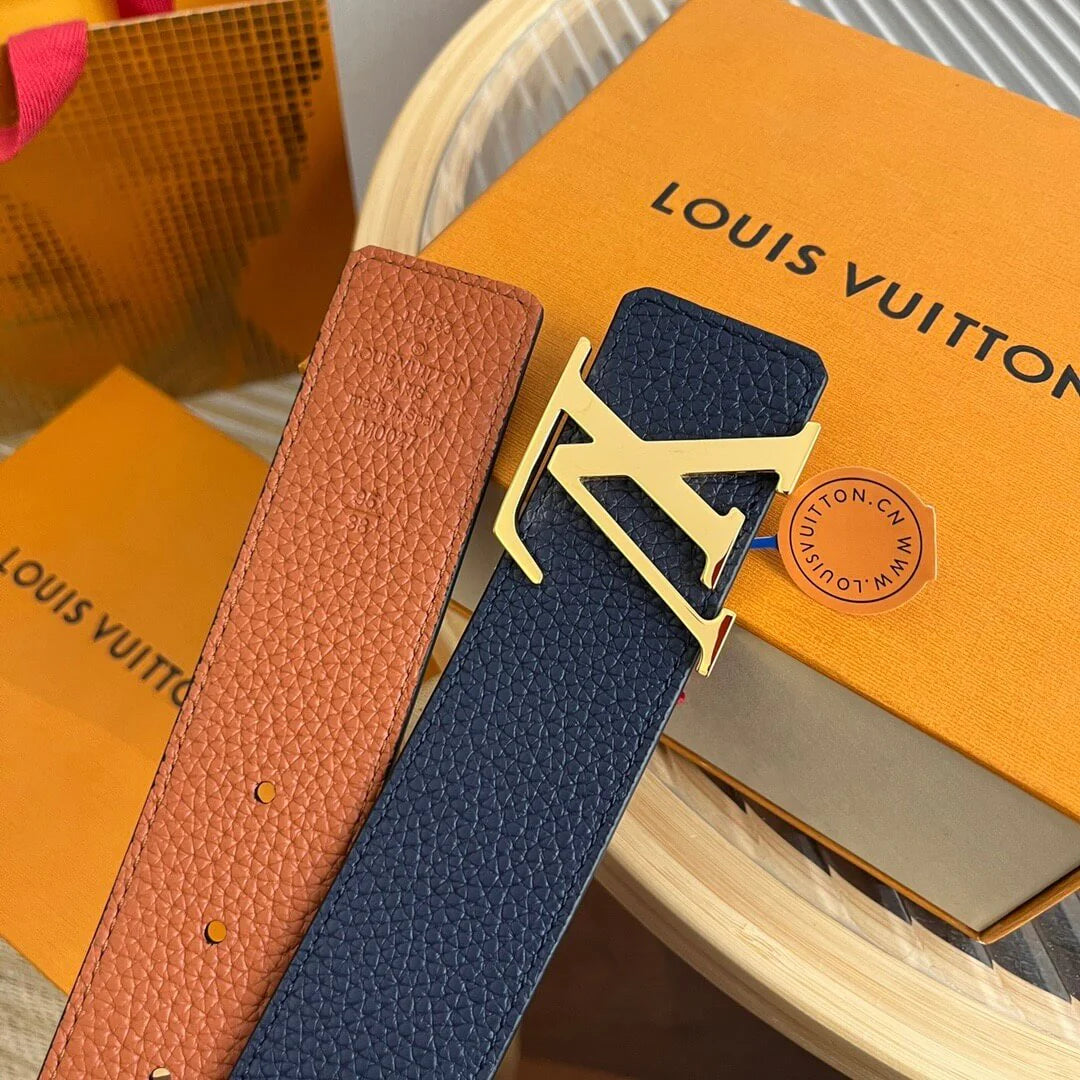 Classic Letter Buckle Reversible Belt