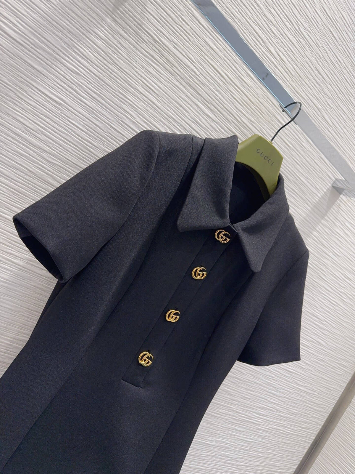 Lapel Slim Wool Dress