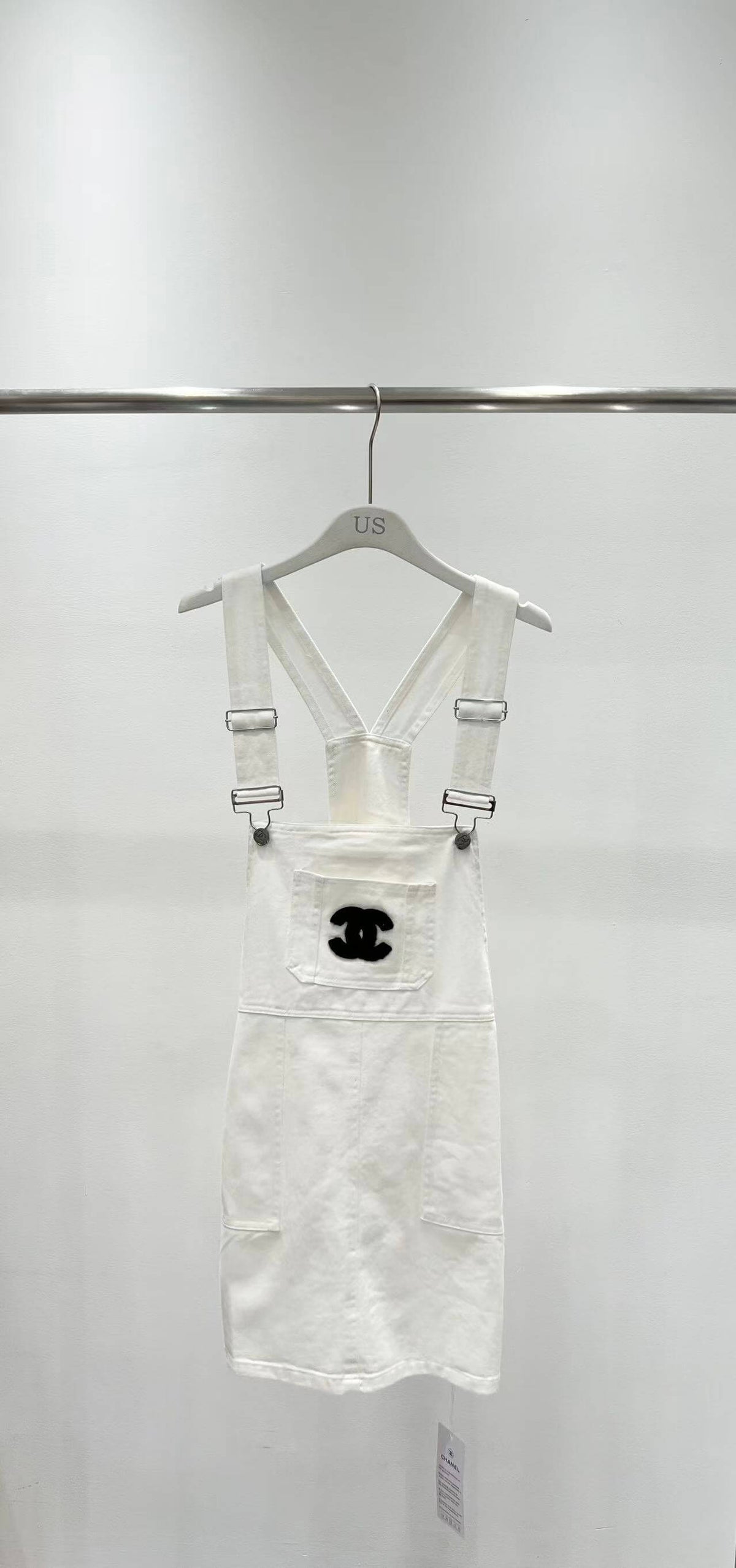 Adjustable Strap Pinafore Skirt