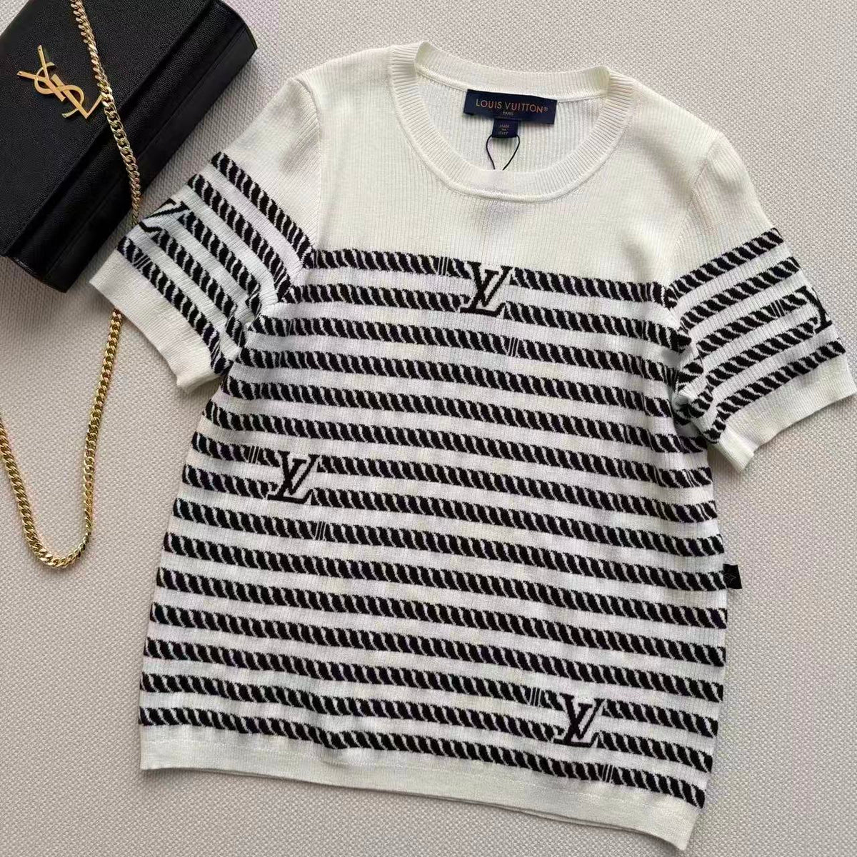 Maritime Series Stripe Knit Tee