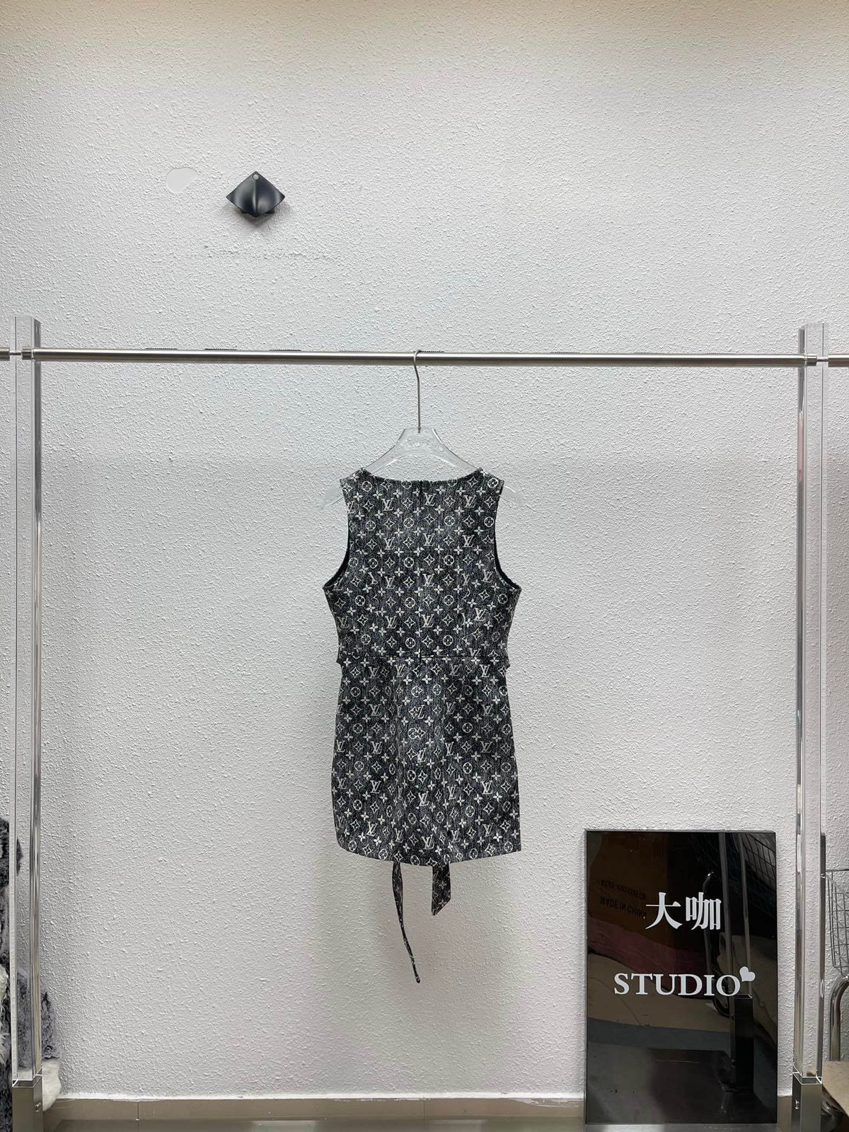All Over Logo Slim Vest Dress