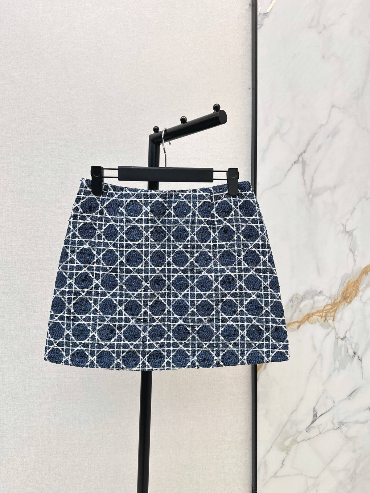 Jacquard Pattern Double Pocket Skirt