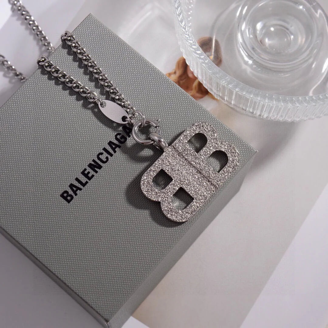 Avant-Garde Symmetric Letter Necklace
