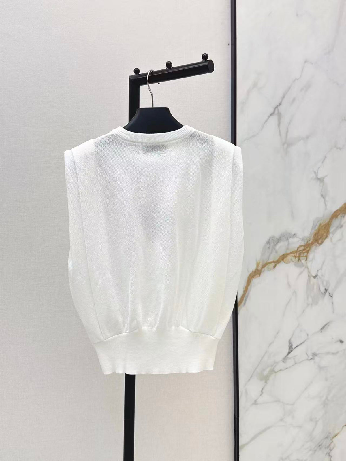 Triangle Patch Knit Vest